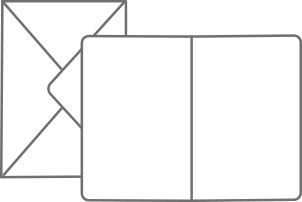 2つ折カード（封筒付））